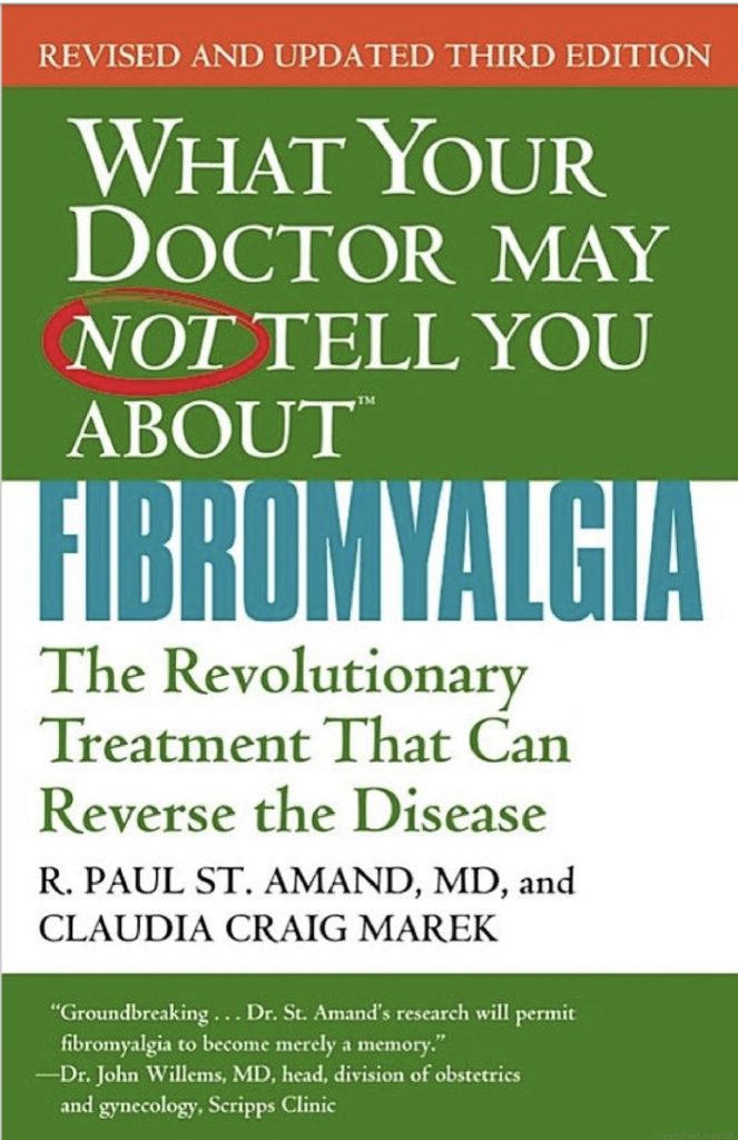 This is the cover picture for the book 'What your Doctor may not tell you about Fibromyalgia'